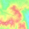 Mapa topográfico El Monte, altitude, relevo