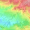 Mapa topográfico Goncelin, altitude, relevo