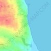 Mapa topográfico Solskrænten, altitude, relevo