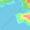 Mapa topográfico Pasir Putih, altitude, relevo