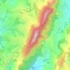 Mapa topográfico Alto da Serra, altitude, relevo