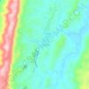 Mapa topográfico La Danta, altitude, relevo