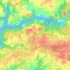 Mapa topográfico Lan Kersaux, altitude, relevo