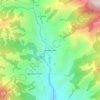 Mapa topográfico Buena Vista, altitude, relevo