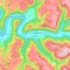 Mapa topográfico Fabas, altitude, relevo