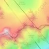 Mapa topográfico Aiguille de Toula, altitude, relevo