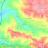 Mapa topográfico Carpalhosa, altitude, relevo