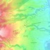 Mapa topográfico Bélair, altitude, relevo