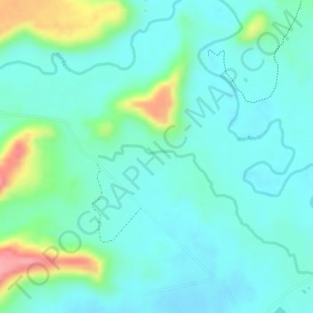 Mapa topográfico Botijas, altitude, relevo