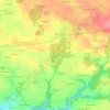 Mapa topográfico Trébrévan-Izella, altitude, relevo