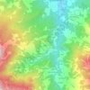 Mapa topográfico Prelo, altitude, relevo