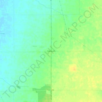 Mapa topográfico Falmouth, altitude, relevo