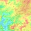 Mapa topográfico Kerbérel, altitude, relevo