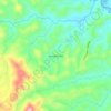 Mapa topográfico Vereda El Filo, altitude, relevo