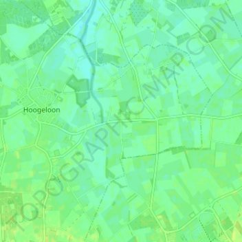 Mapa topográfico Heuvel, altitude, relevo