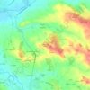 Mapa topográfico Vignes de la Croix, altitude, relevo