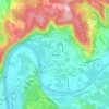 Mapa topográfico La Bondomie, altitude, relevo