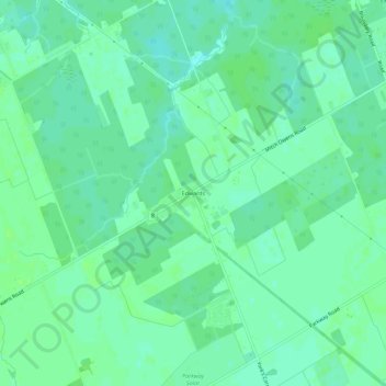 Mapa topográfico Edwards, altitude, relevo