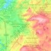 Mapa topográfico Houghton-le-Spring, altitude, relevo