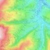 Mapa topográfico Trevilla, altitude, relevo