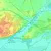 Mapa topográfico Le Pont de Sauldre, altitude, relevo
