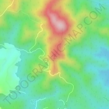 Mapa topográfico Morro Grande, altitude, relevo