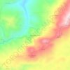 Mapa topográfico Fuente del Conde, altitude, relevo