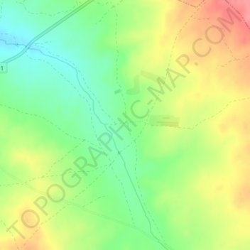 Mapa topográfico Jumela, altitude, relevo