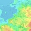 Mapa topográfico Kervegan, altitude, relevo