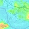 Mapa topográfico Chez Billou, altitude, relevo