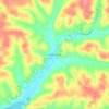Mapa topográfico Indian Mound, altitude, relevo