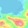 Mapa topográfico Margosatubig, altitude, relevo