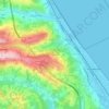 Mapa topográfico Forchetta, altitude, relevo