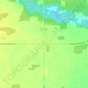 Mapa topográfico Stephenfield, altitude, relevo