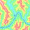 Mapa topográfico 蜀河, altitude, relevo