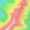 Mapa topográfico La Tuile, altitude, relevo