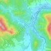 Mapa topográfico Terminón, altitude, relevo