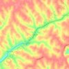 Mapa topográfico Bradysville, altitude, relevo