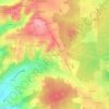 Mapa topográfico Les Mesniers, altitude, relevo