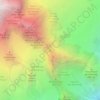 Mapa topográfico Les Dames Anglaises, altitude, relevo