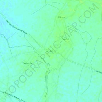 Mapa topográfico Lambakin, altitude, relevo