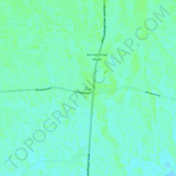Mapa topográfico Munda, altitude, relevo