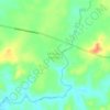 Mapa topográfico São João da Cachoeira, altitude, relevo
