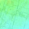 Mapa topográfico San Michele delle Badesse, altitude, relevo