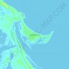 Mapa topográfico Treasure Cay, altitude, relevo