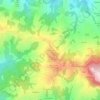 Mapa topográfico Moncerrato, altitude, relevo