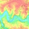 Mapa topográfico La Gaulterie, altitude, relevo