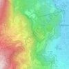 Mapa topográfico Désert de Jean-Jacques Rousseau, altitude, relevo