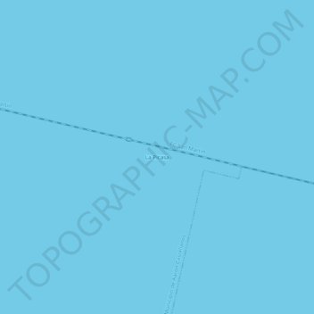 Mapa topográfico La Picasa, altitude, relevo