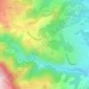 Mapa topográfico Chanteperdrix, altitude, relevo